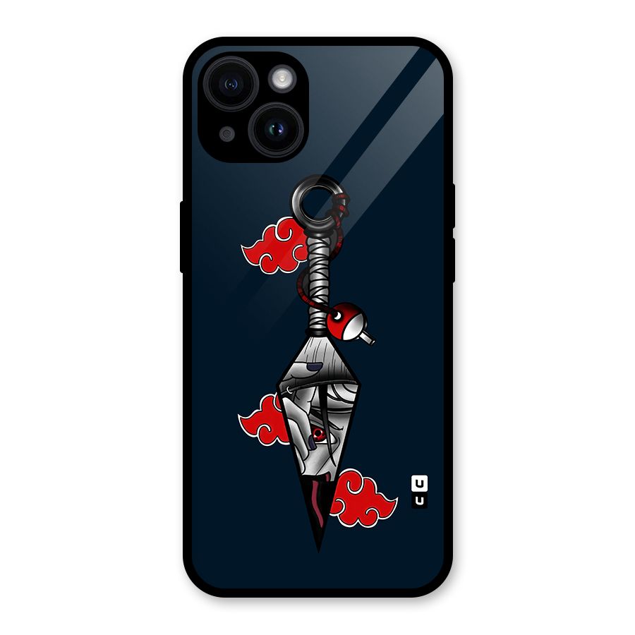 Itachi Kunai Naruto Glass Back Case for iPhone 14