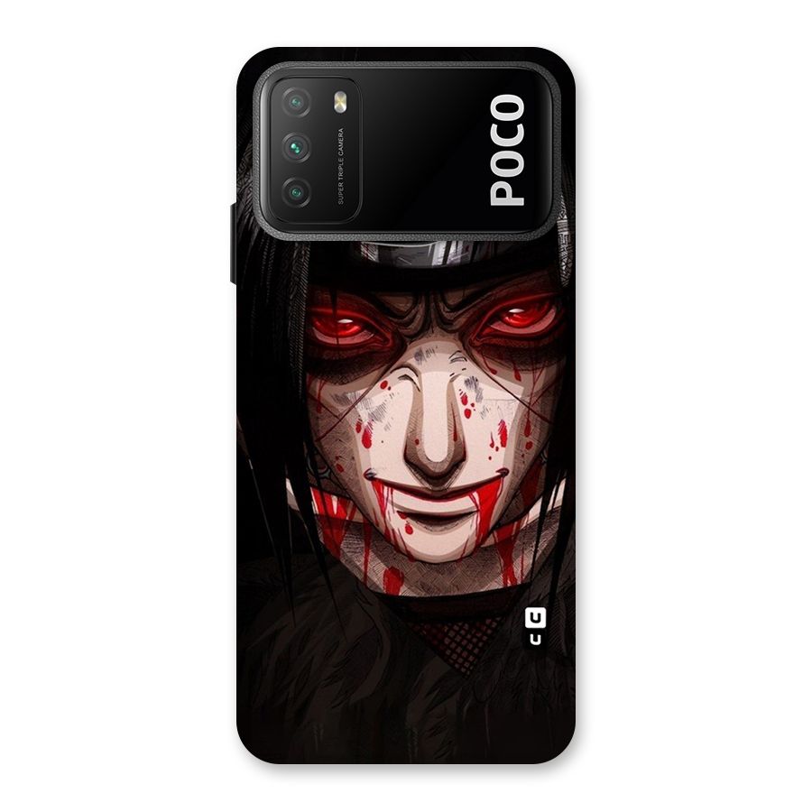 Itachi Uchiha Red Eyes Back Case for Poco M3