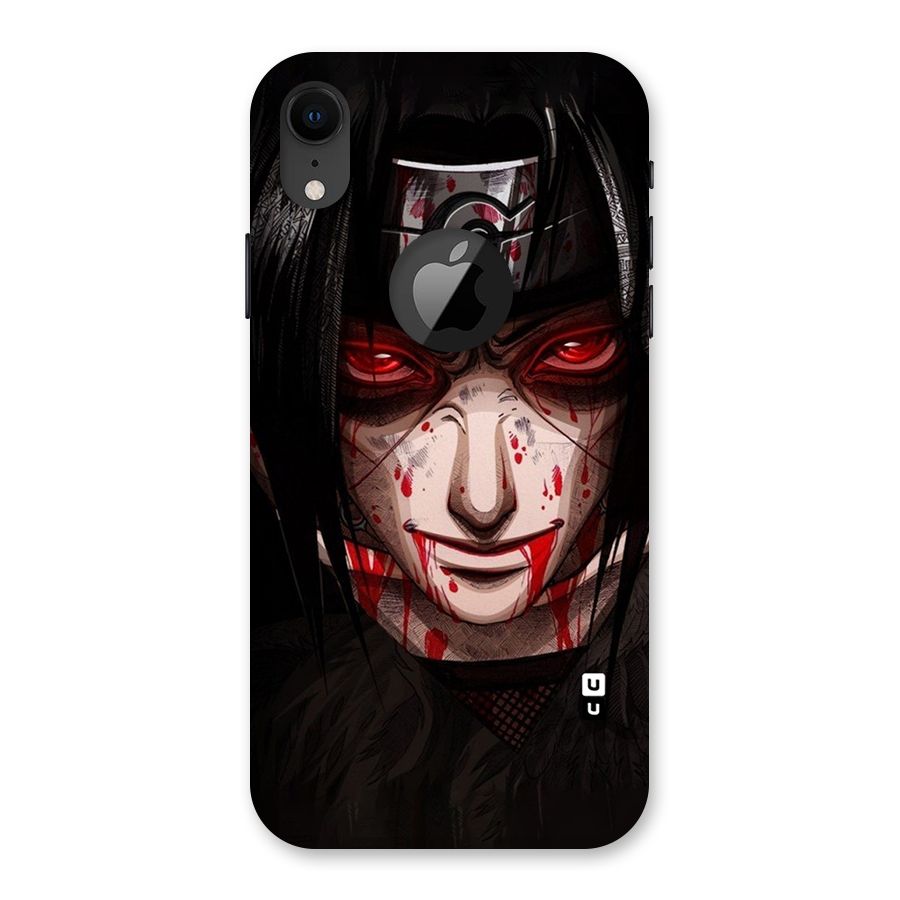 Itachi Uchiha Red Eyes Back Case for iPhone XR Logo Cut