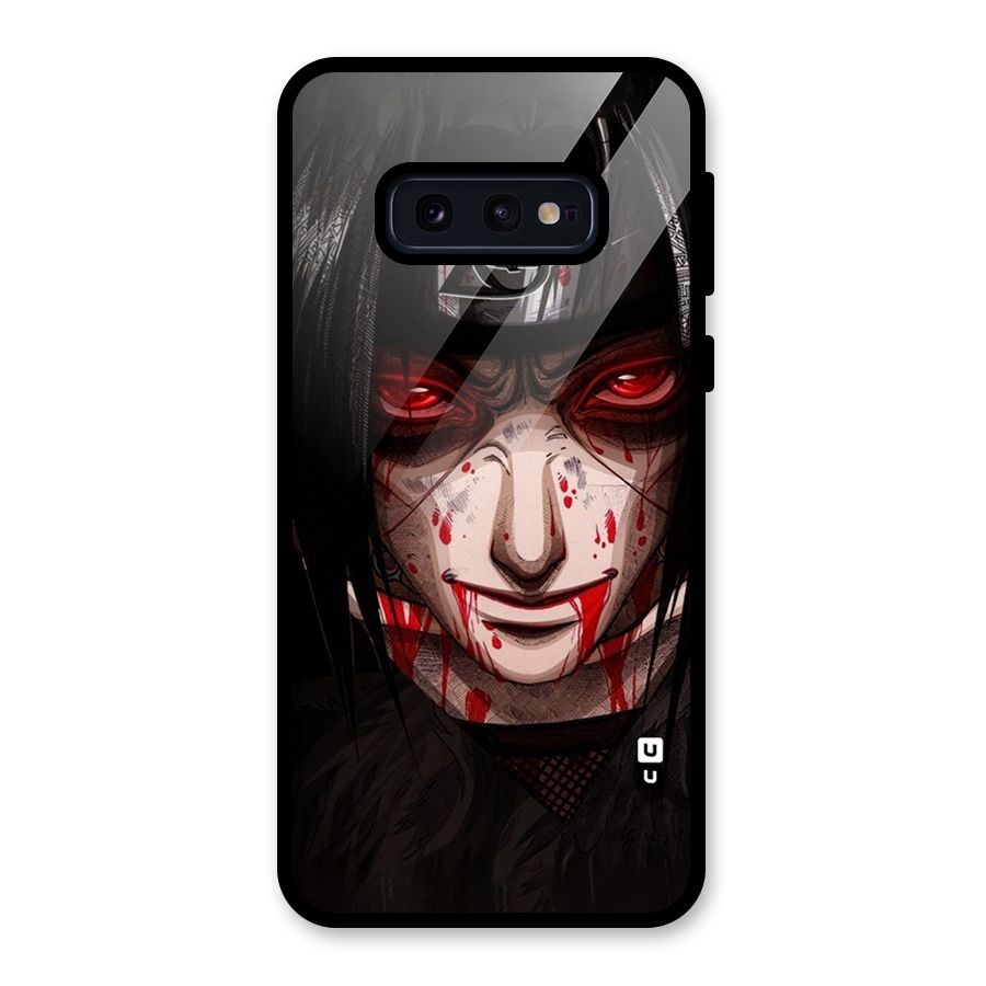 Itachi Uchiha Red Eyes Glass Back Case for Galaxy S10e