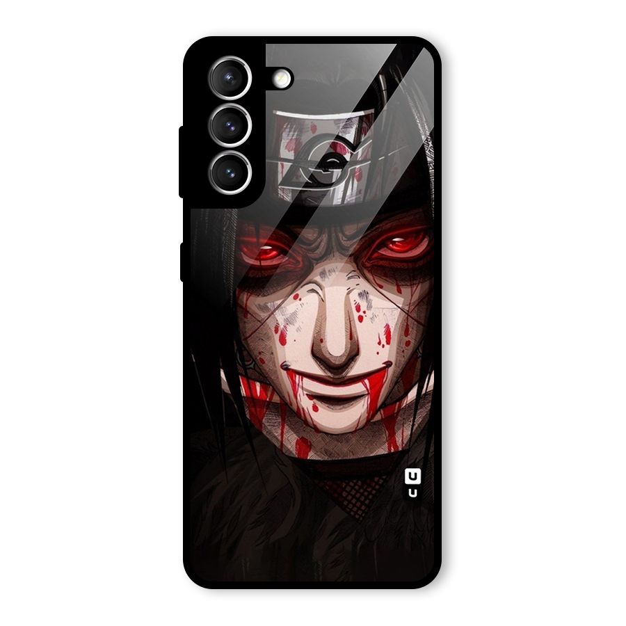 Itachi Uchiha Red Eyes Glass Back Case for Galaxy S21 5G