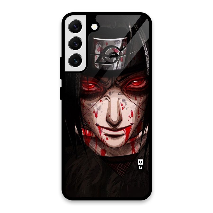 Itachi Uchiha Red Eyes Glass Back Case for Galaxy S22 Plus 5G