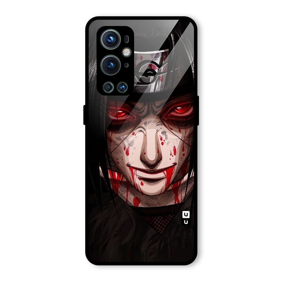 Itachi Uchiha Red Eyes Glass Back Case for OnePlus 9 Pro