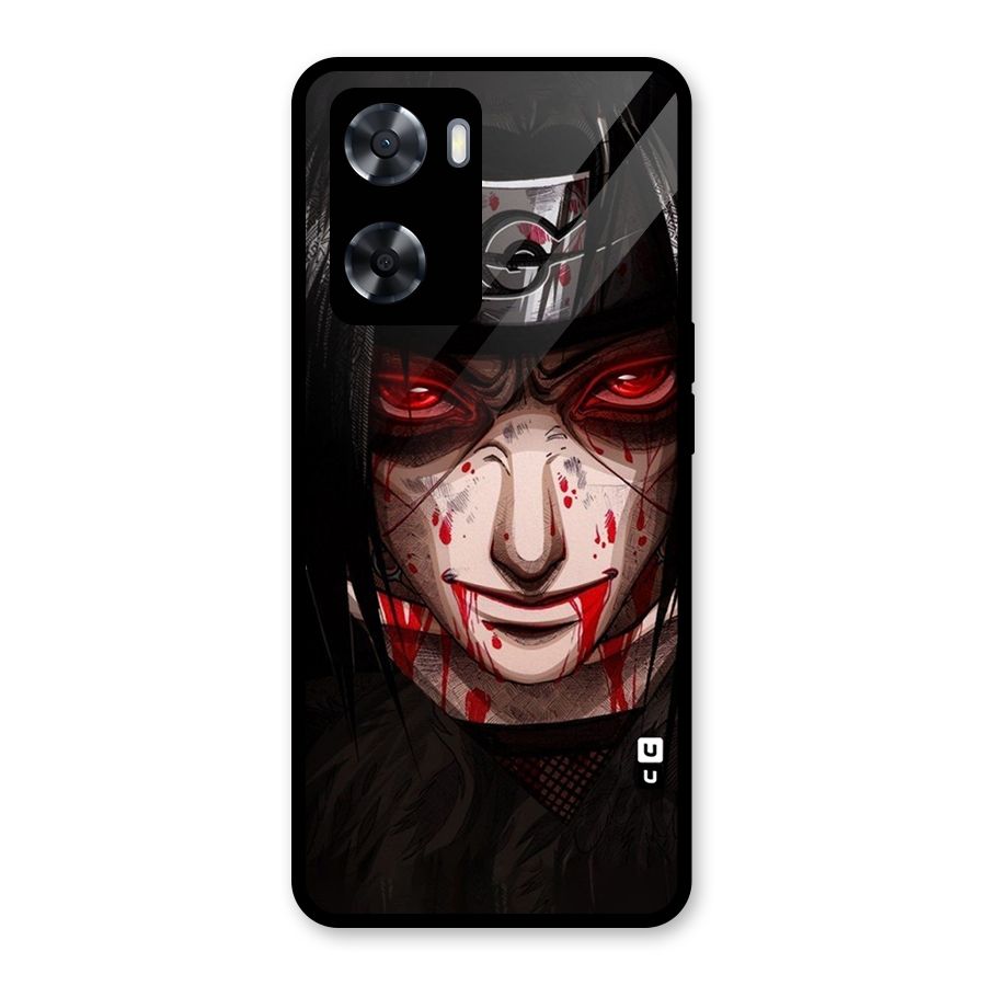Itachi Uchiha Red Eyes Glass Back Case for Oppo A57 2022