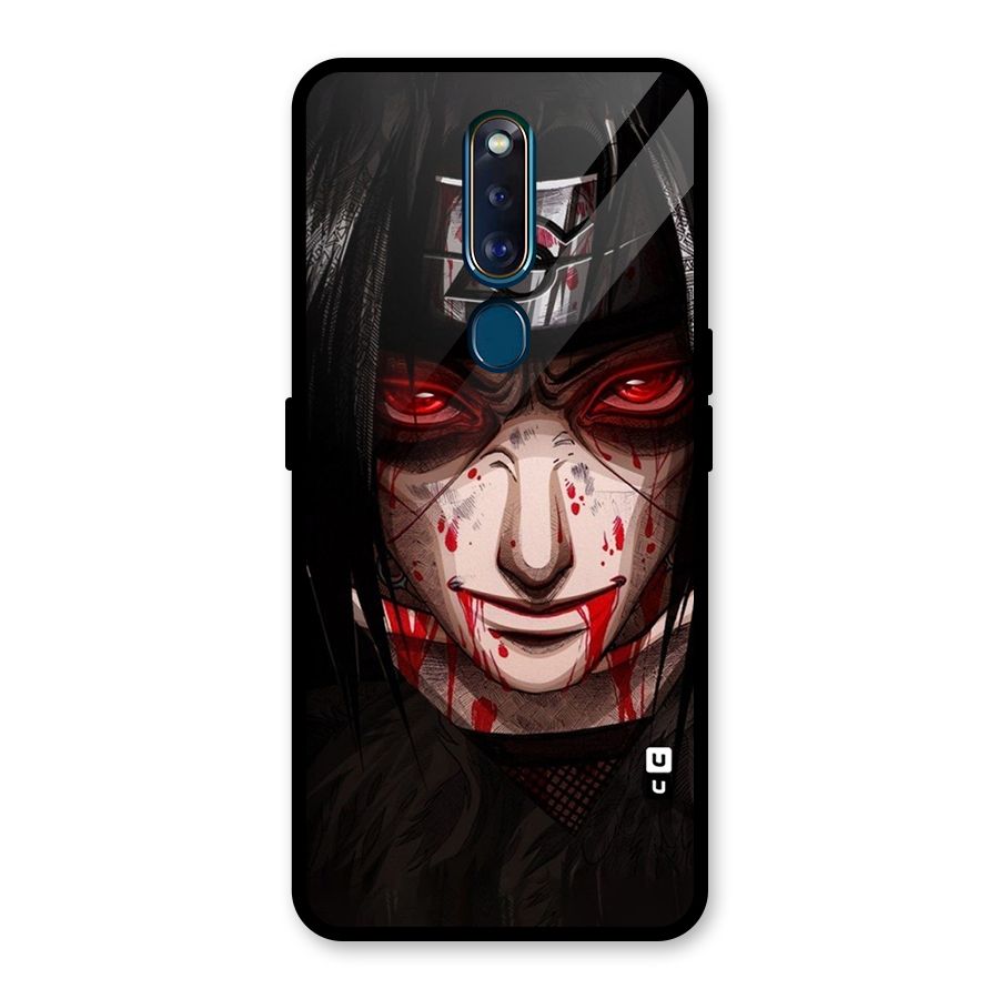 Itachi Uchiha Red Eyes Glass Back Case for Oppo F11 Pro