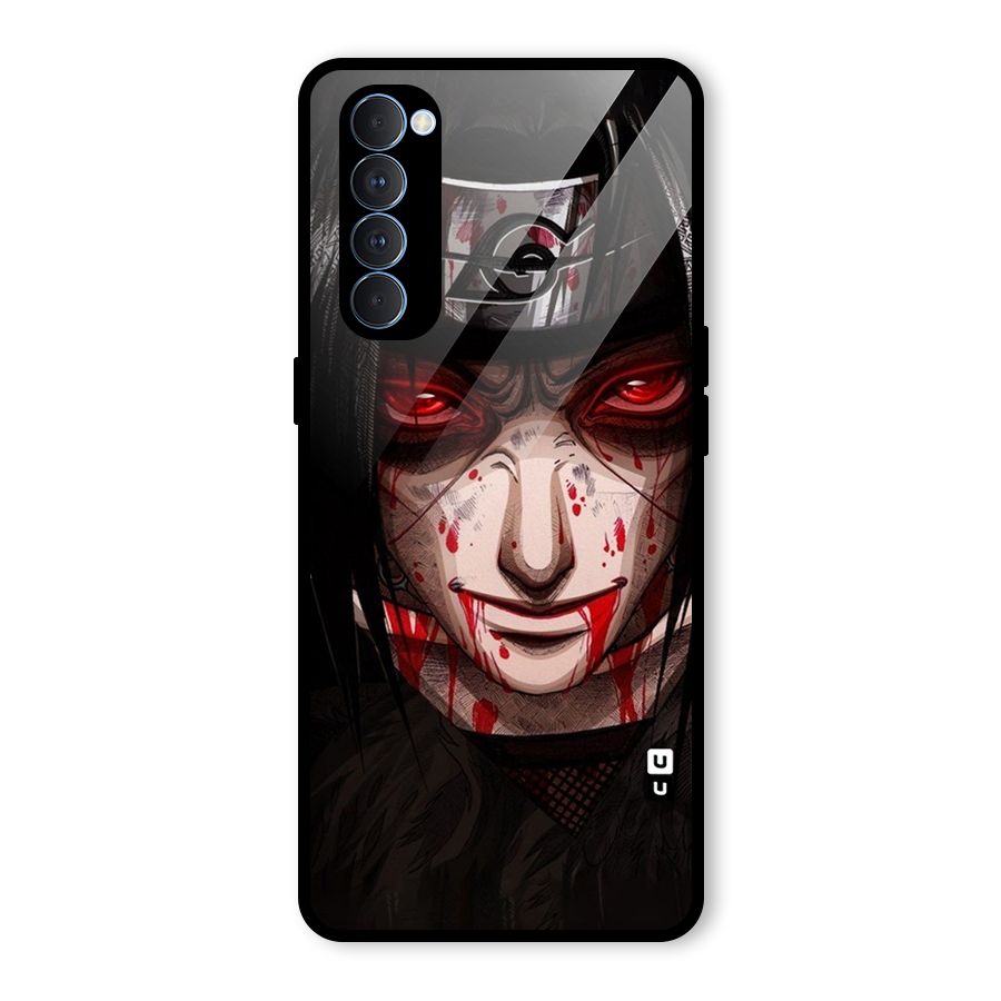 Itachi Uchiha Red Eyes Glass Back Case for Oppo Reno4 Pro