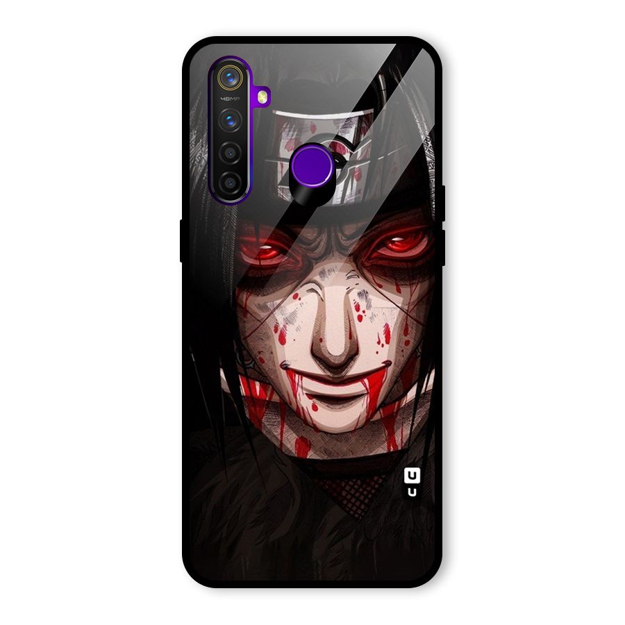 Itachi Uchiha Red Eyes Glass Back Case for Realme 5 Pro