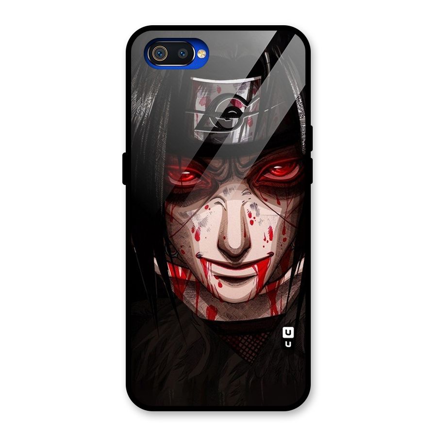 Itachi Uchiha Red Eyes Glass Back Case for Realme C2