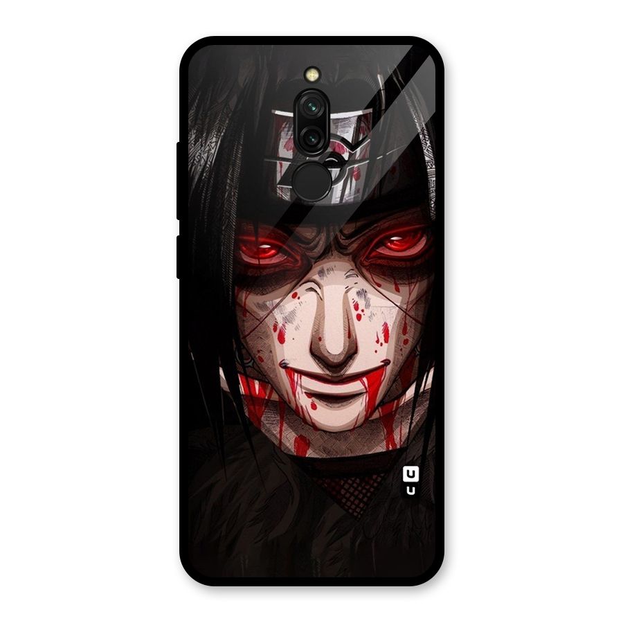 Itachi Uchiha Red Eyes Glass Back Case for Redmi 8