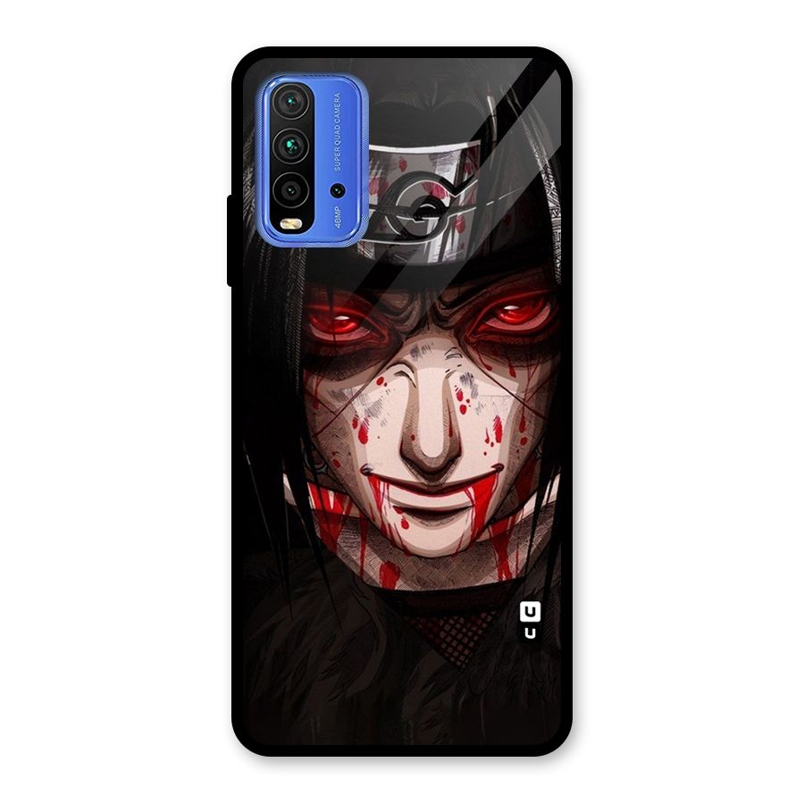 Itachi Uchiha Red Eyes Glass Back Case for Redmi 9 Power