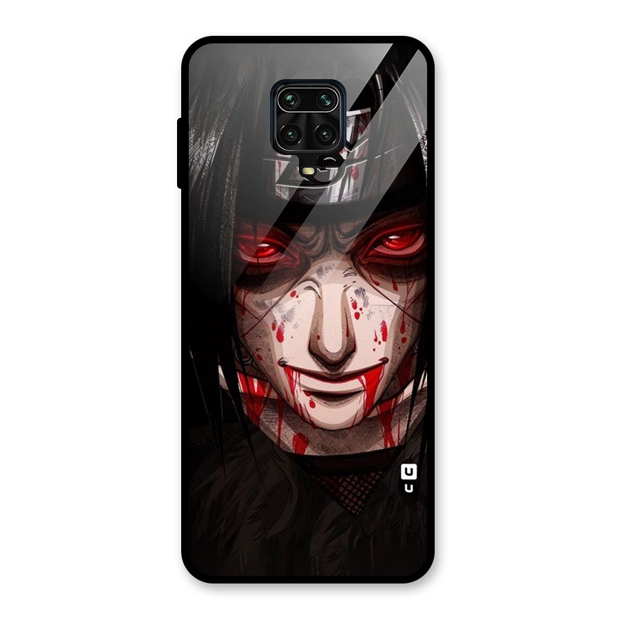 Itachi Uchiha Red Eyes Glass Back Case for Redmi Note 10 Lite