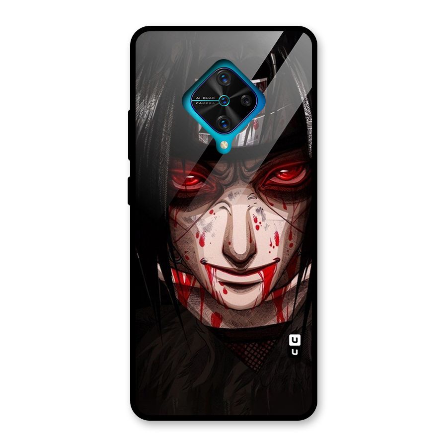 Itachi Uchiha Red Eyes Glass Back Case for Vivo S1 Pro