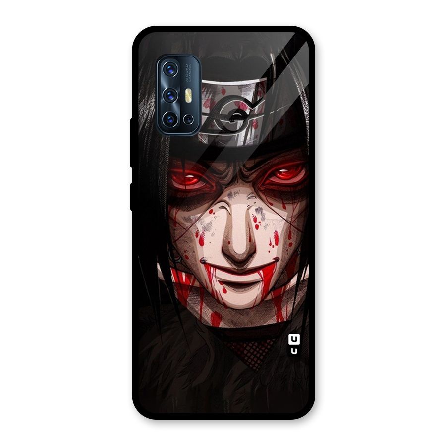 Itachi Uchiha Red Eyes Glass Back Case for Vivo V17