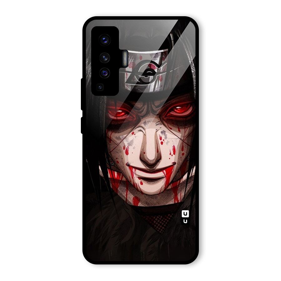 Itachi Uchiha Red Eyes Glass Back Case for Vivo X50