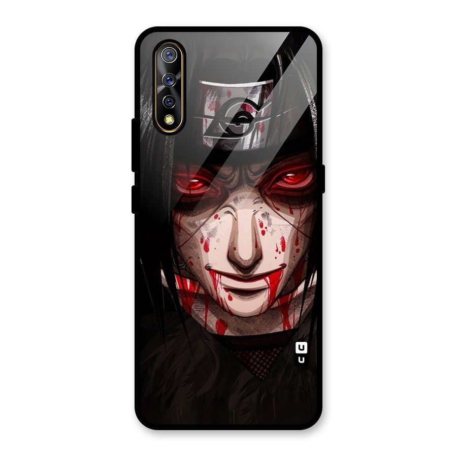 Itachi Uchiha Red Eyes Glass Back Case for Vivo Z1x