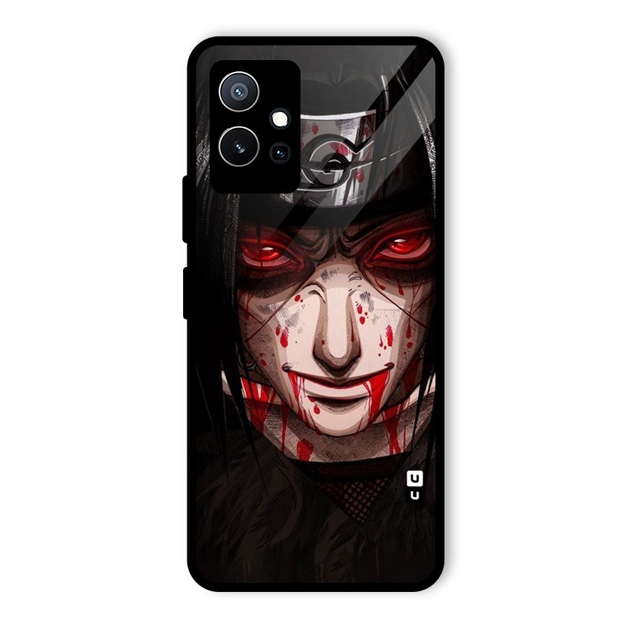 Itachi Uchiha Red Eyes Glass Back Case for Vivo iQOO Z6