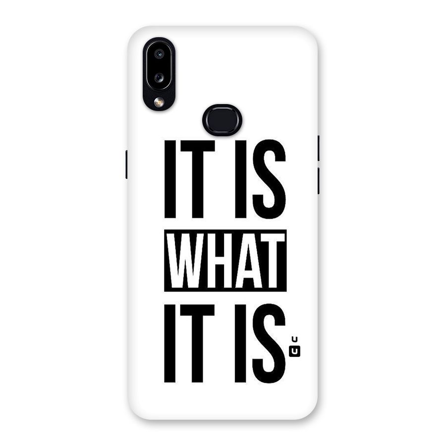 Itis What Itis Back Case for Galaxy A10s