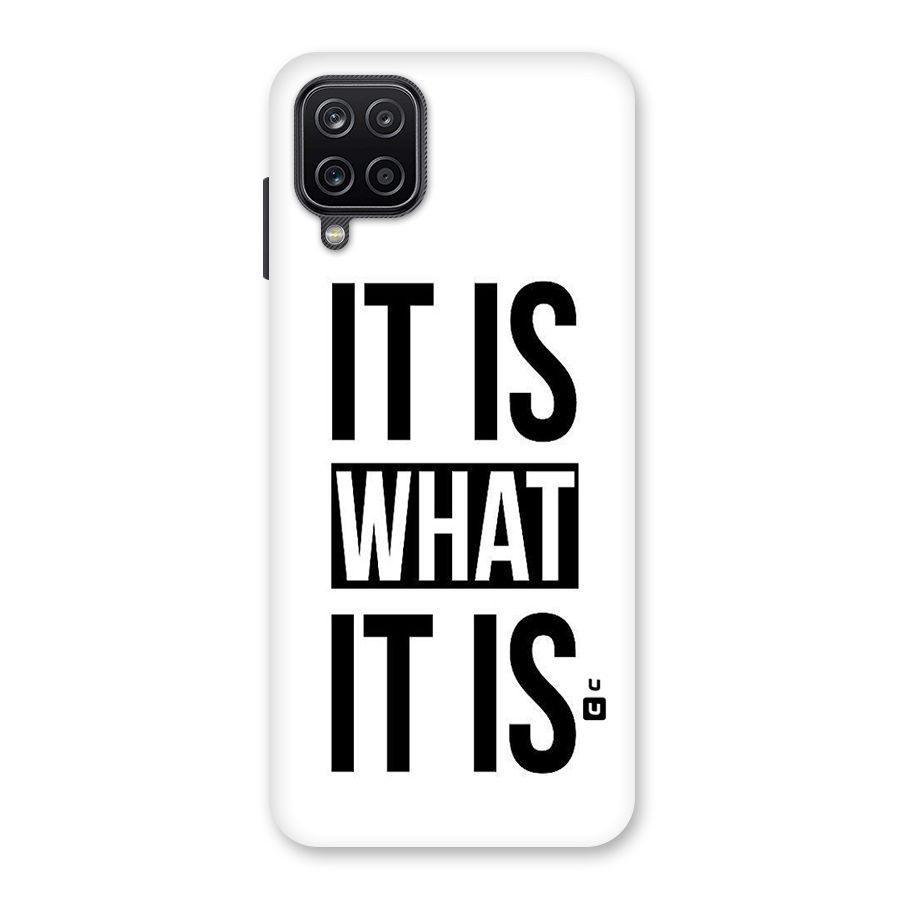 Itis What Itis Back Case for Galaxy A12