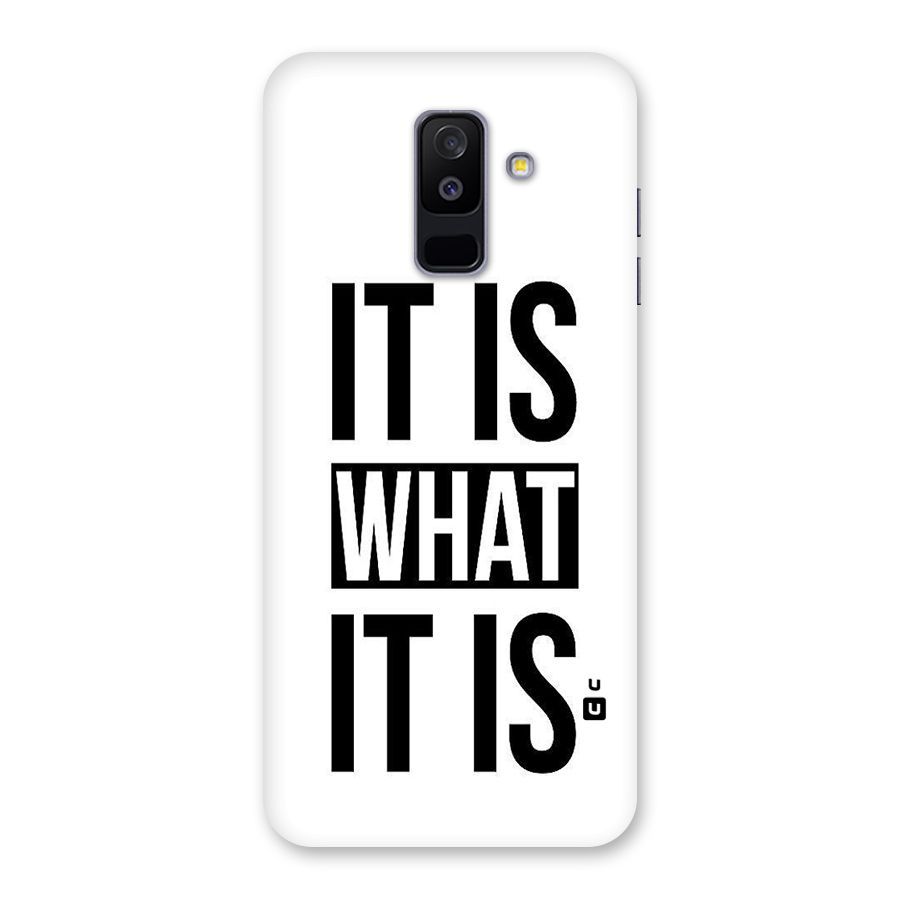 Itis What Itis Back Case for Galaxy A6 Plus
