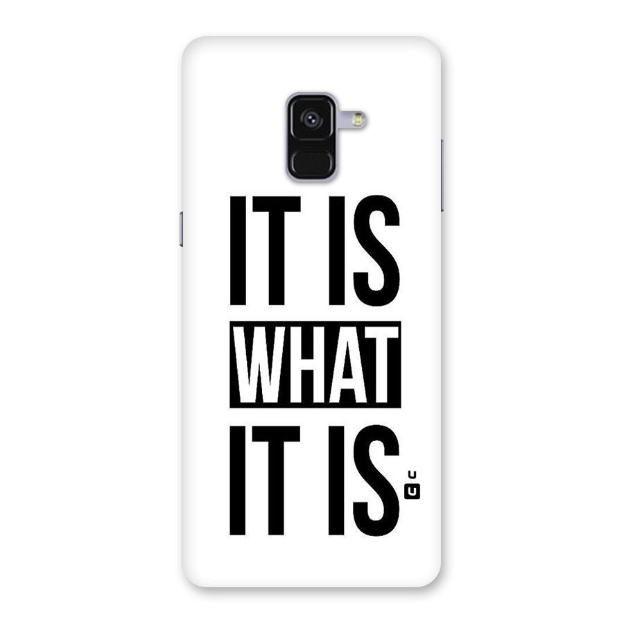 Itis What Itis Back Case for Galaxy A8 Plus