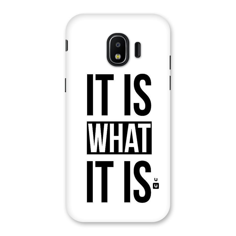Itis What Itis Back Case for Galaxy J2 Pro 2018