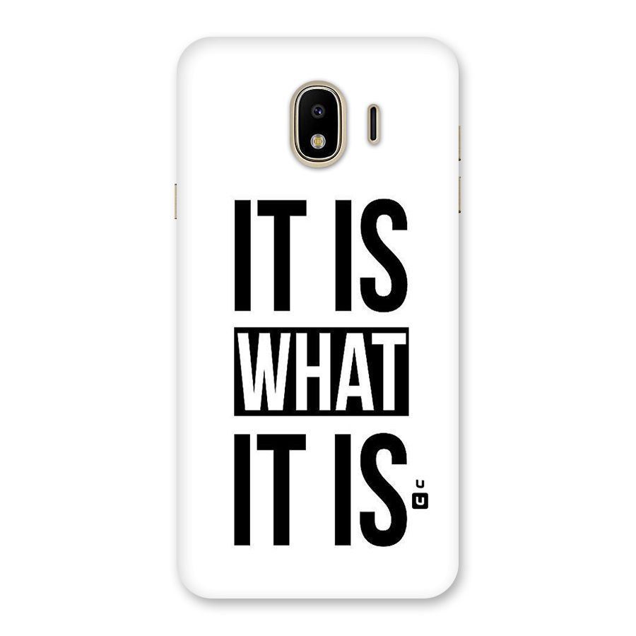 Itis What Itis Back Case for Galaxy J4