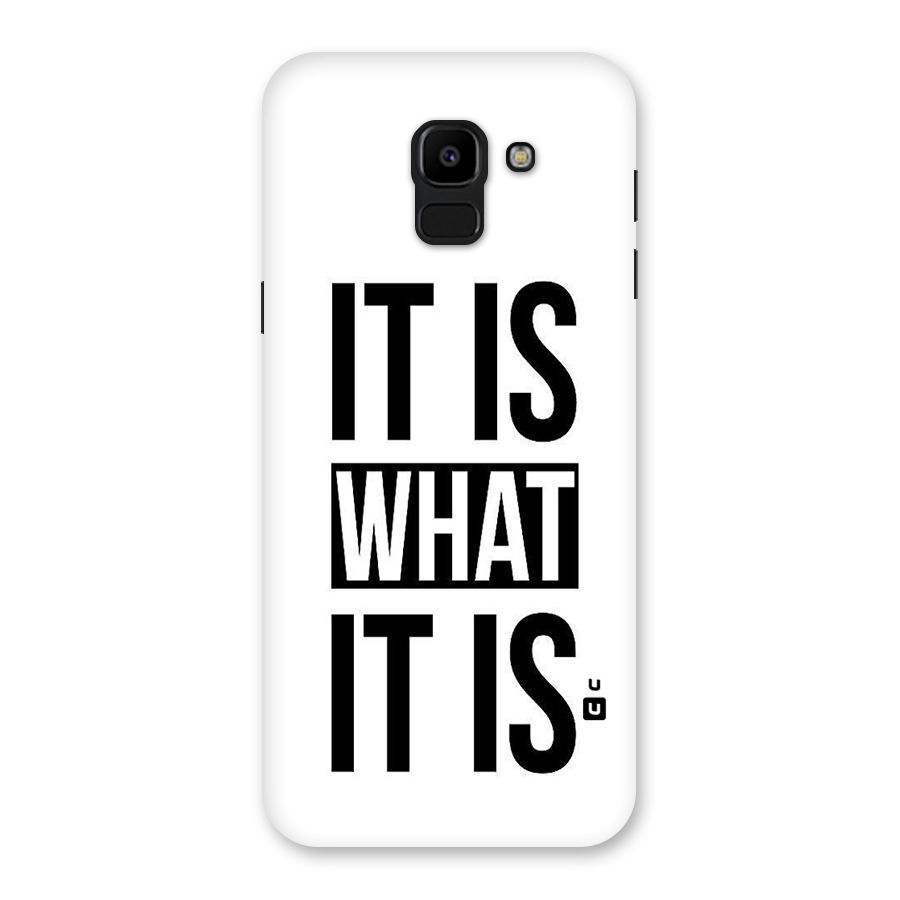 Itis What Itis Back Case for Galaxy J6