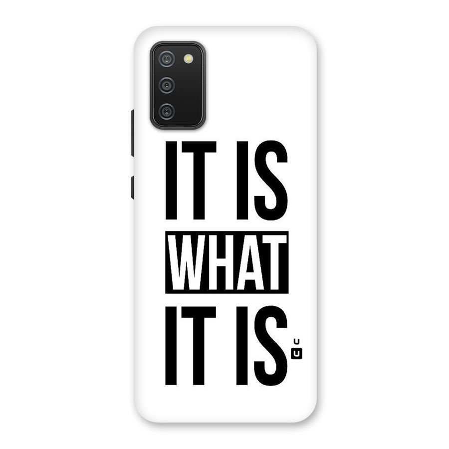 Itis What Itis Back Case for Galaxy M02s