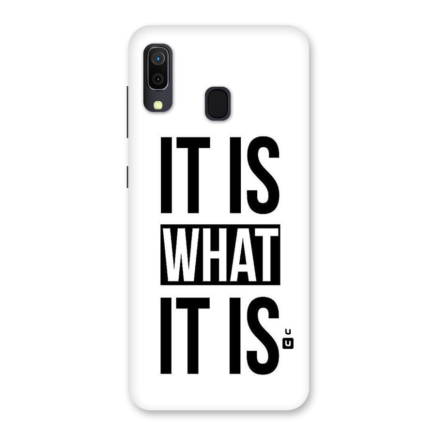 Itis What Itis Back Case for Galaxy M10s