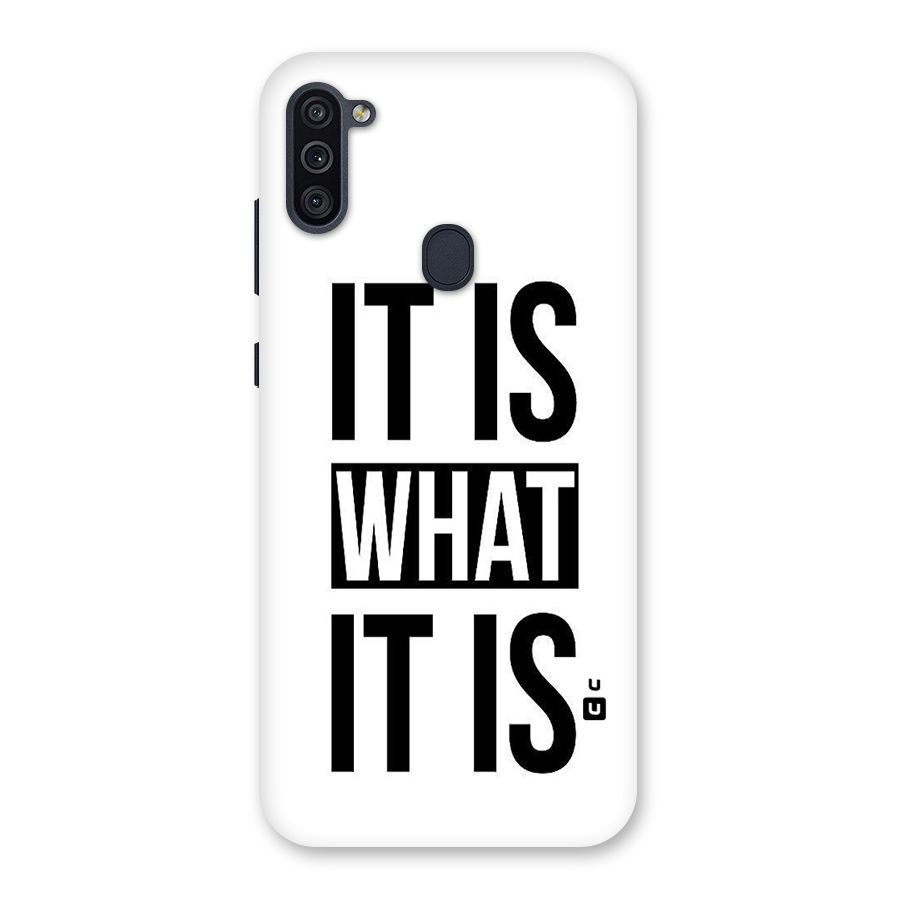 Itis What Itis Back Case for Galaxy M11