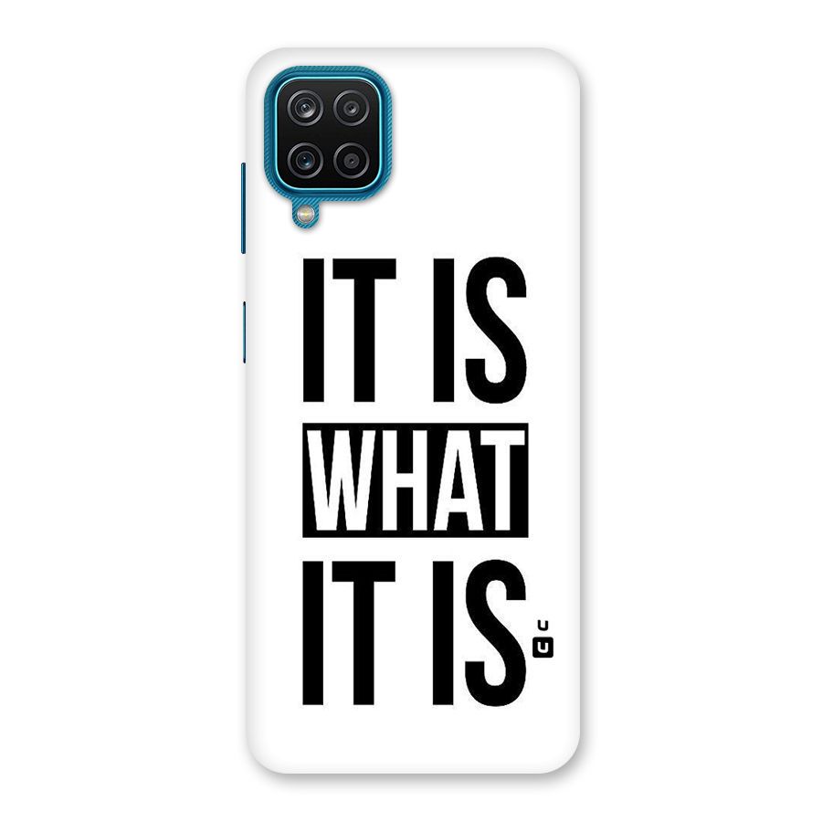 Itis What Itis Back Case for Galaxy M12