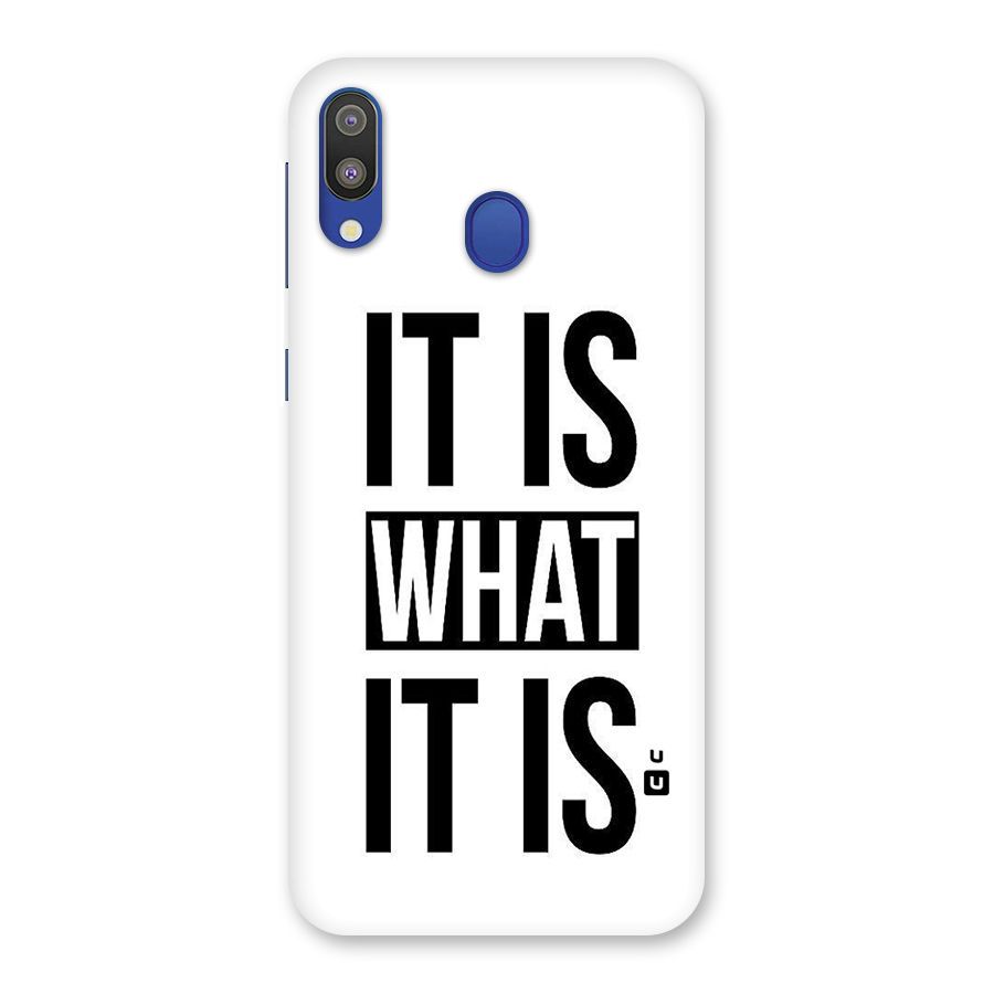 Itis What Itis Back Case for Galaxy M20