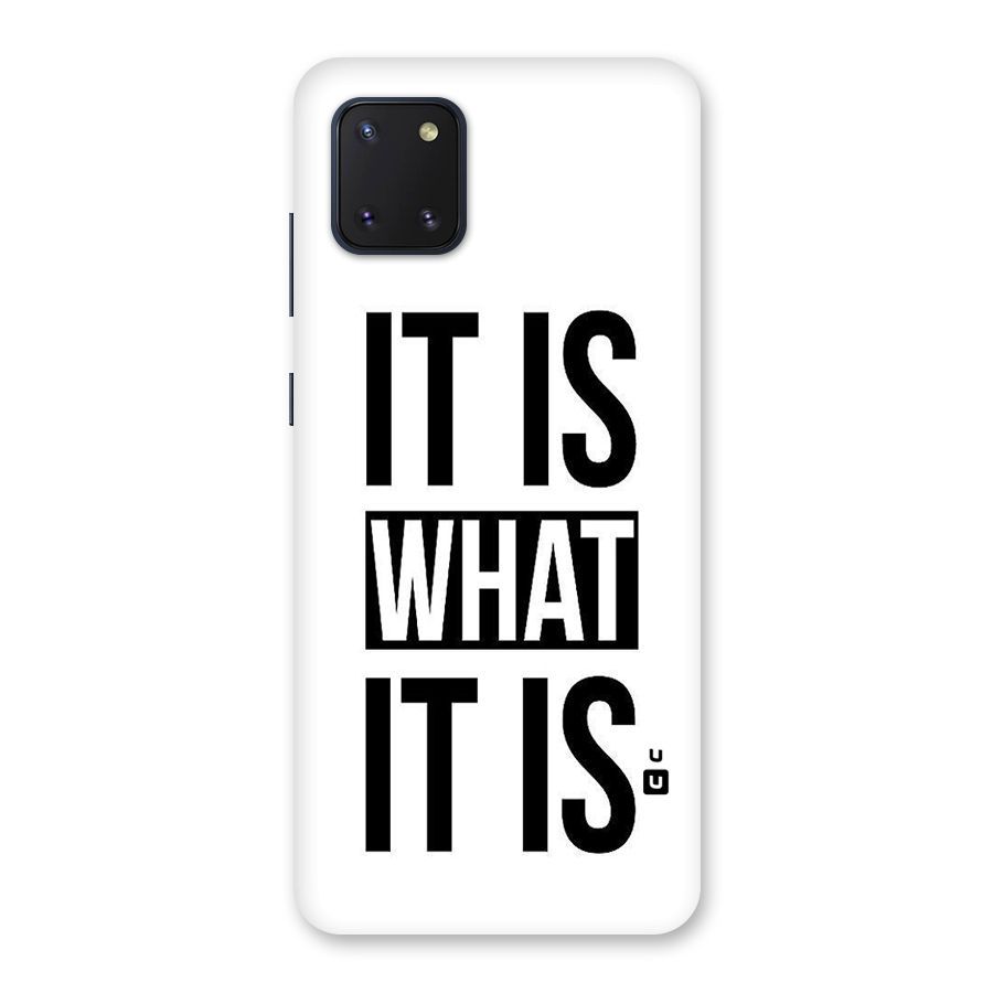 Itis What Itis Back Case for Galaxy Note 10 Lite