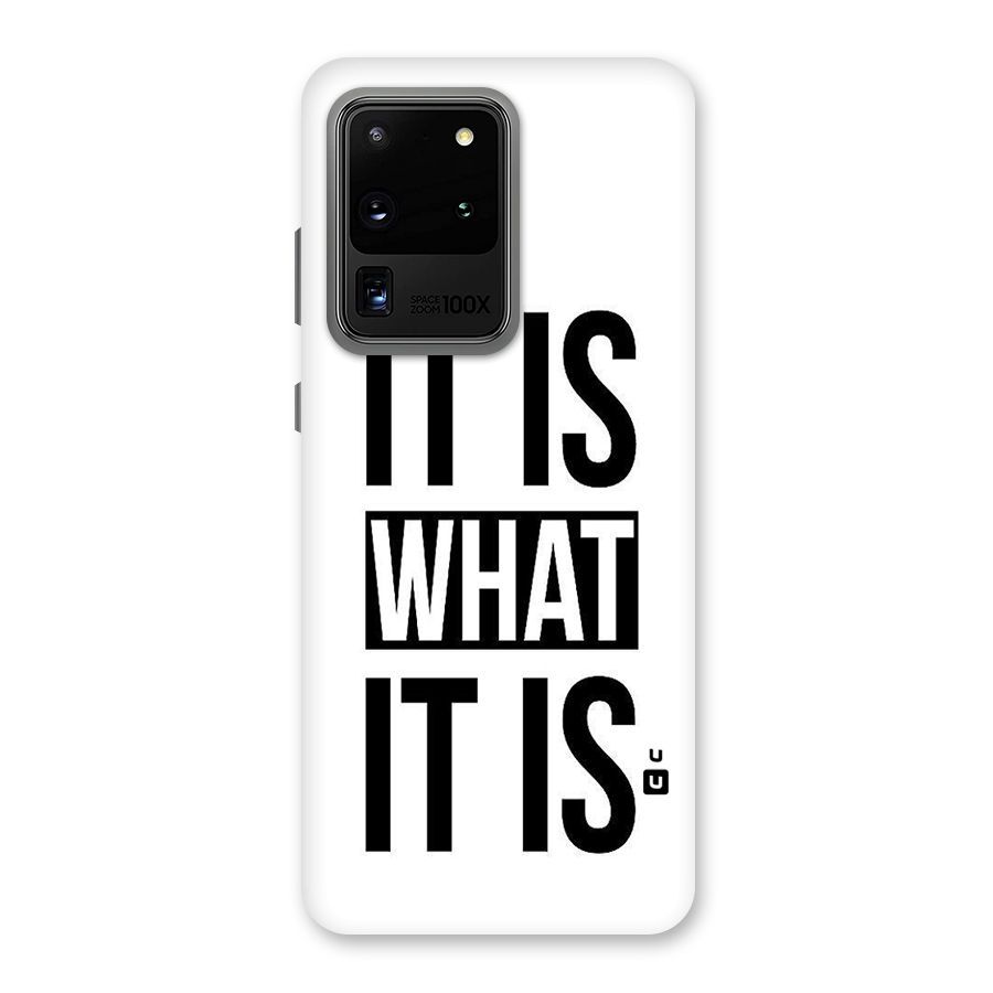 Itis What Itis Back Case for Galaxy S20 Ultra