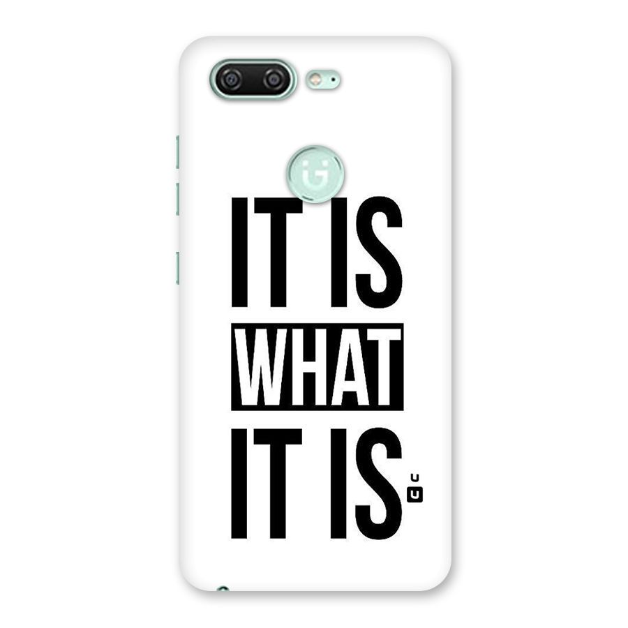 Itis What Itis Back Case for Gionee S10