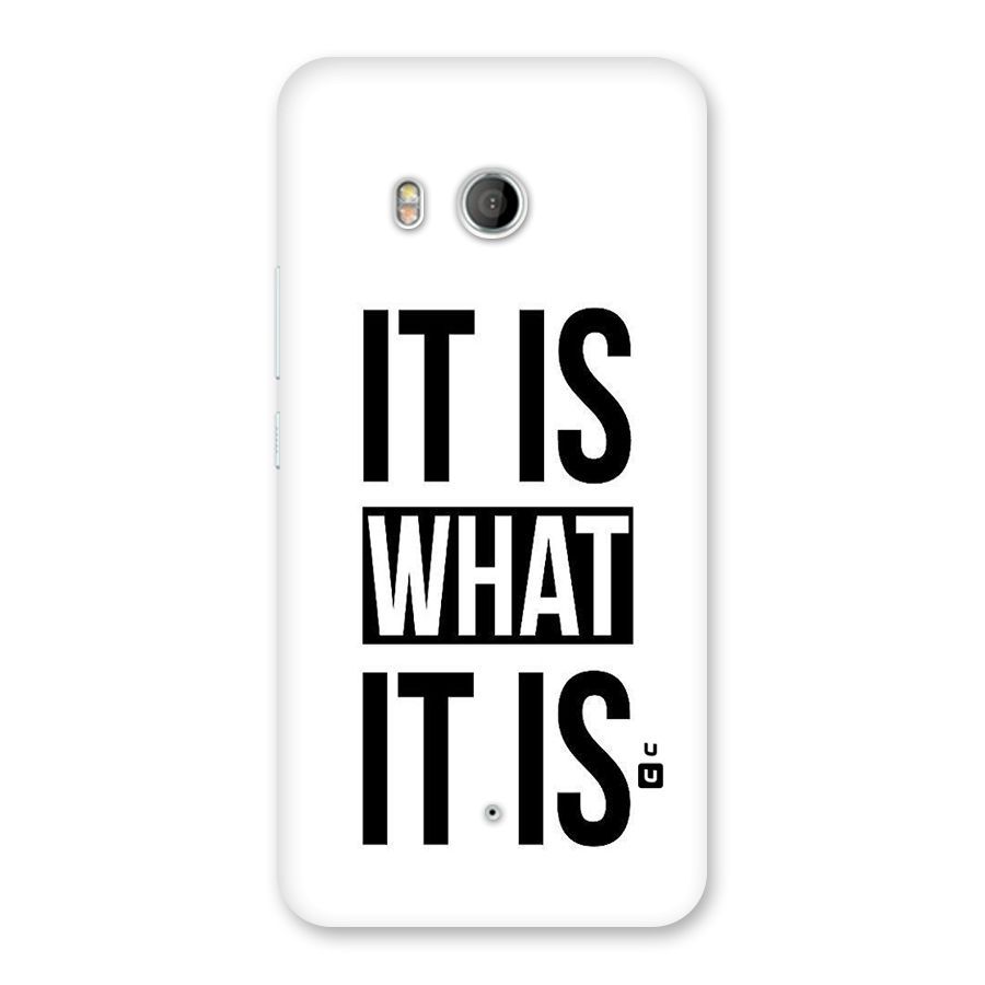 Itis What Itis Back Case for HTC U11