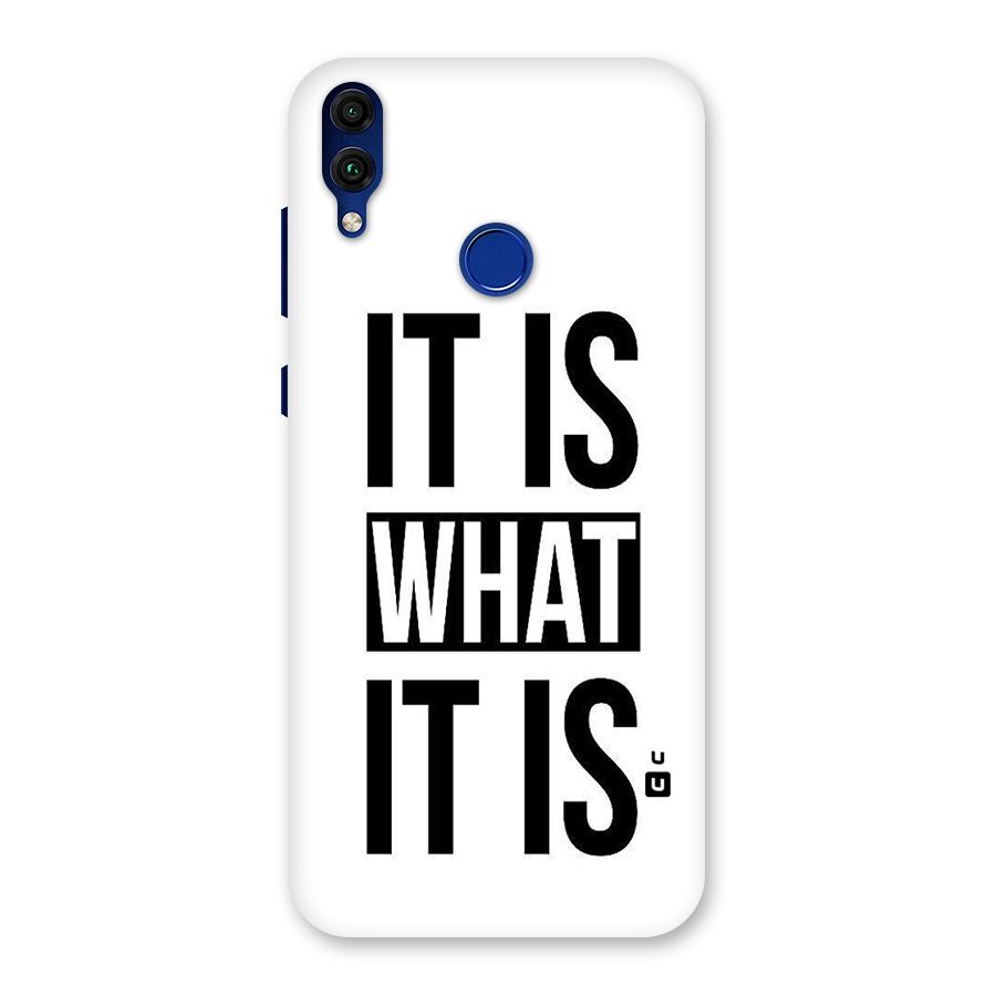 Itis What Itis Back Case for Honor 8C