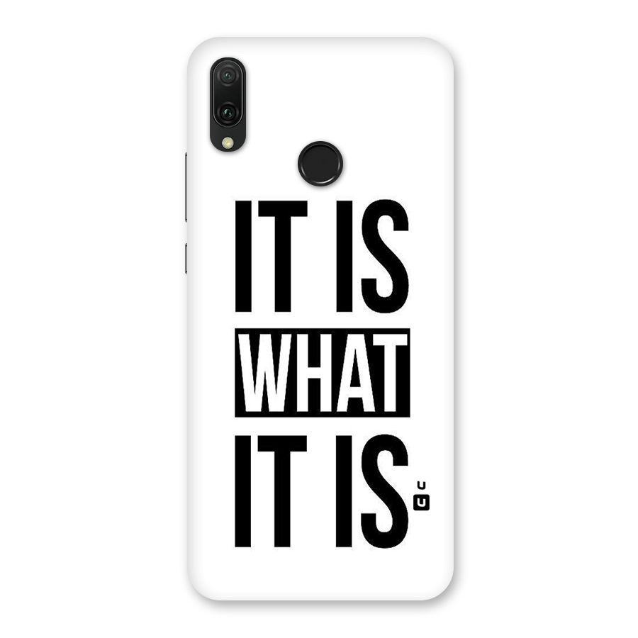 Itis What Itis Back Case for Huawei Y9 (2019)