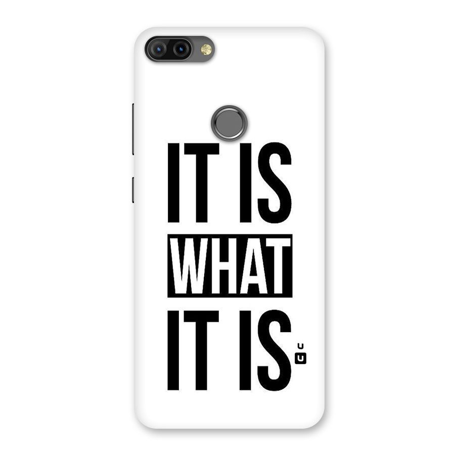 Itis What Itis Back Case for Infinix Hot 6 Pro