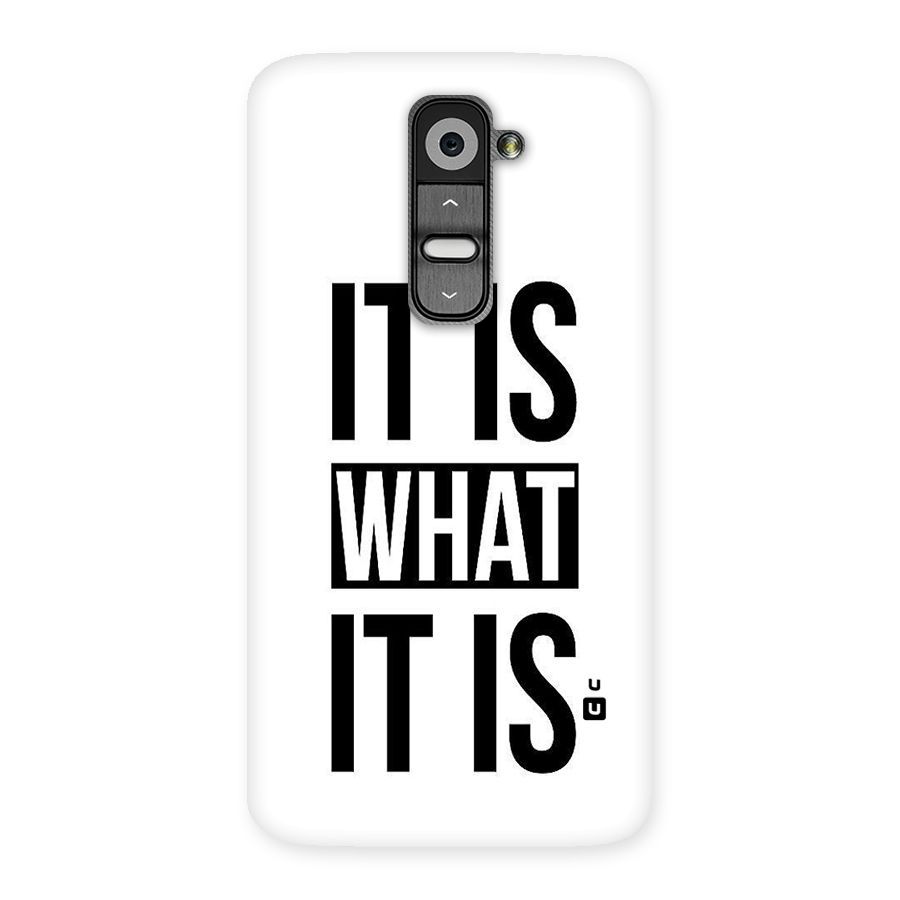 Itis What Itis Back Case for LG G2