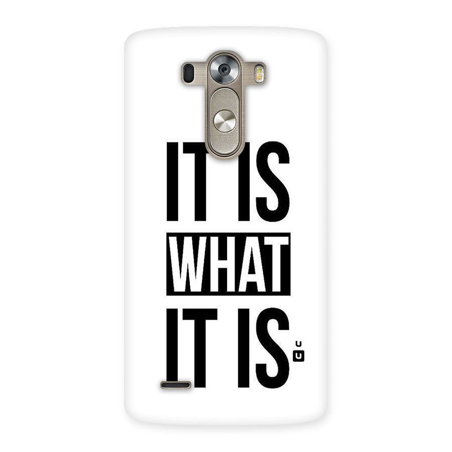 Itis What Itis Back Case for LG G3