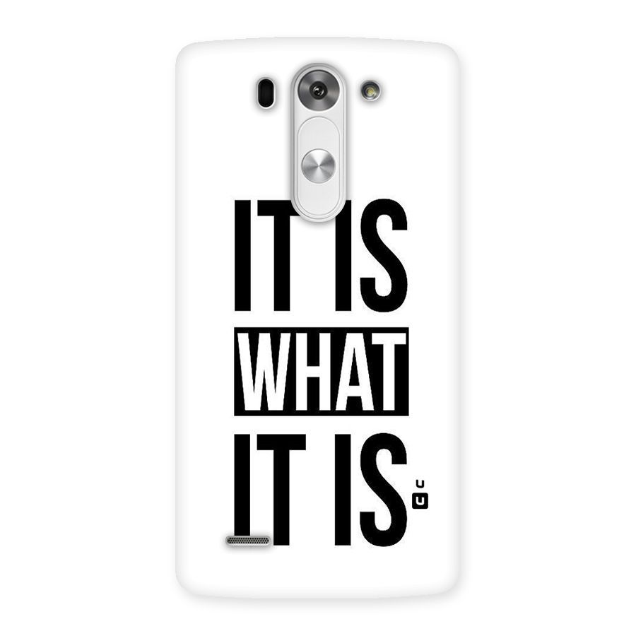 Itis What Itis Back Case for LG G3 Mini