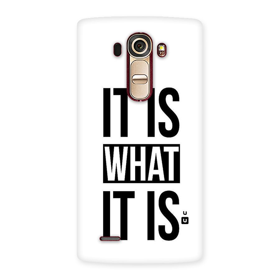 Itis What Itis Back Case for LG G4