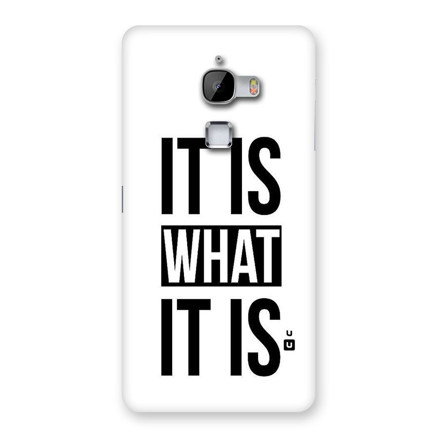 Itis What Itis Back Case for LeTv Le Max