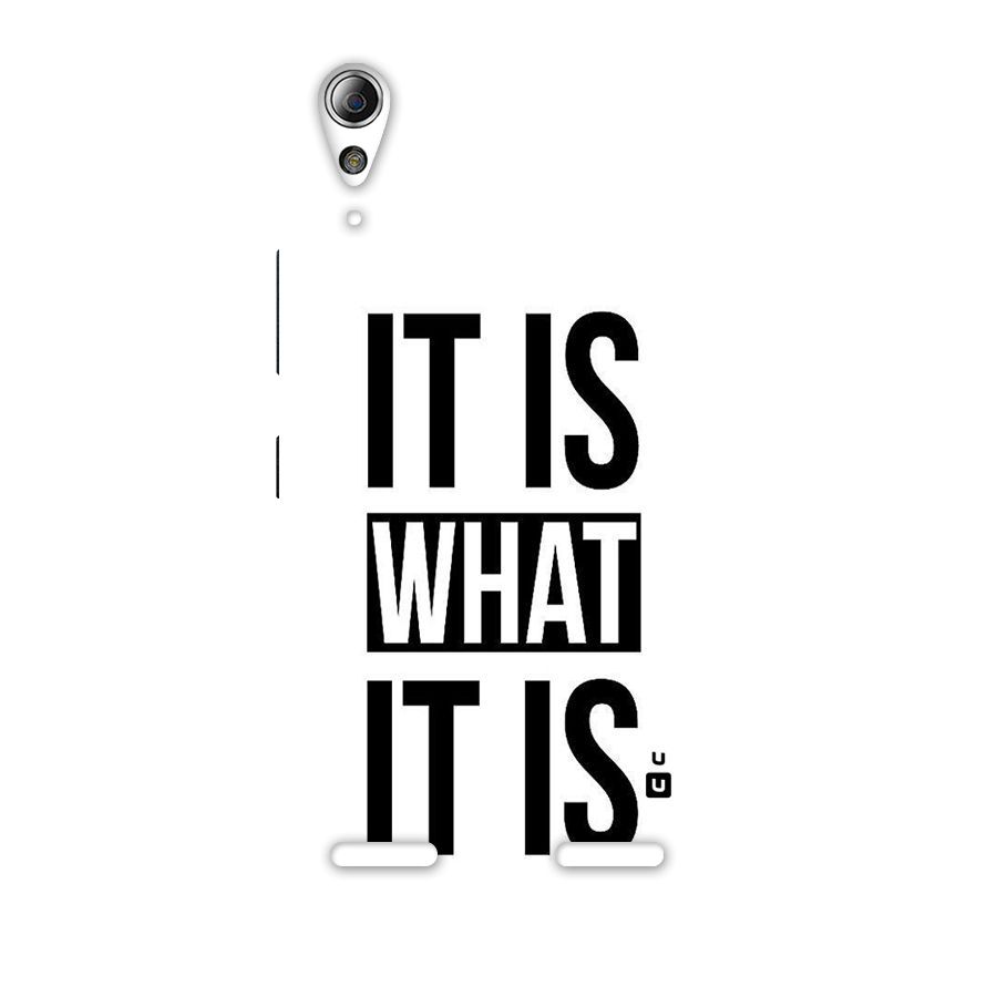 Itis What Itis Back Case for Lenovo A6000 Plus