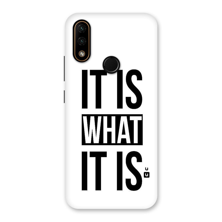 Itis What Itis Back Case for Lenovo A6 Note