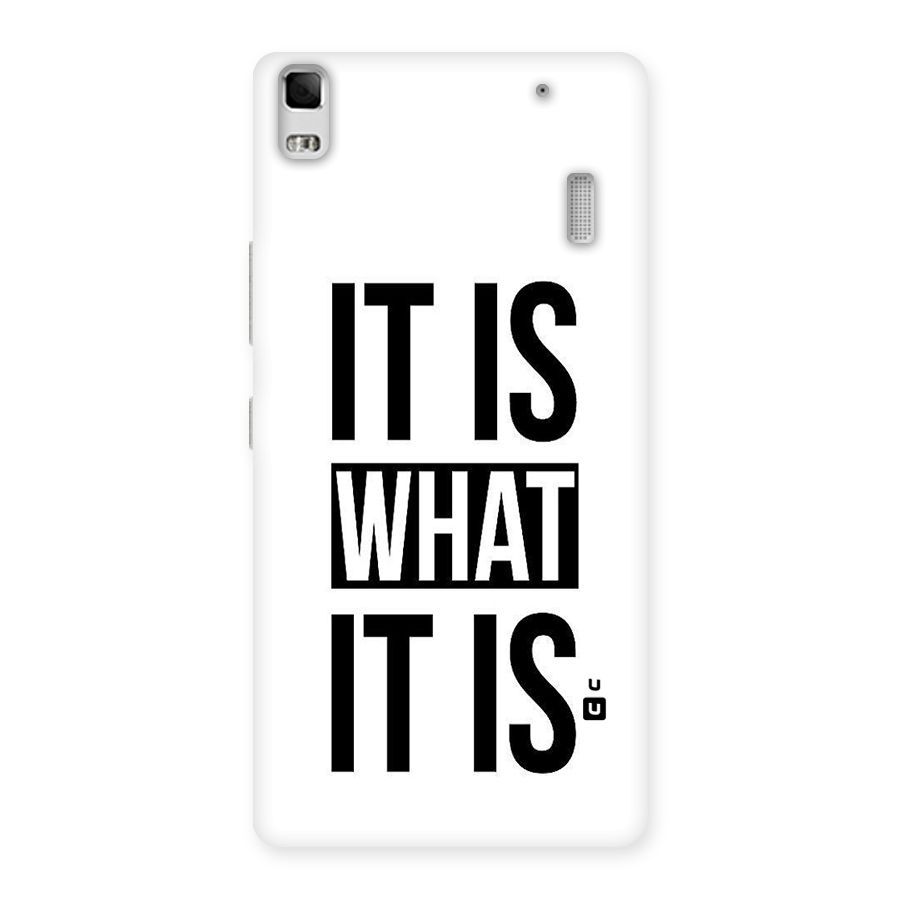 Itis What Itis Back Case for Lenovo A7000