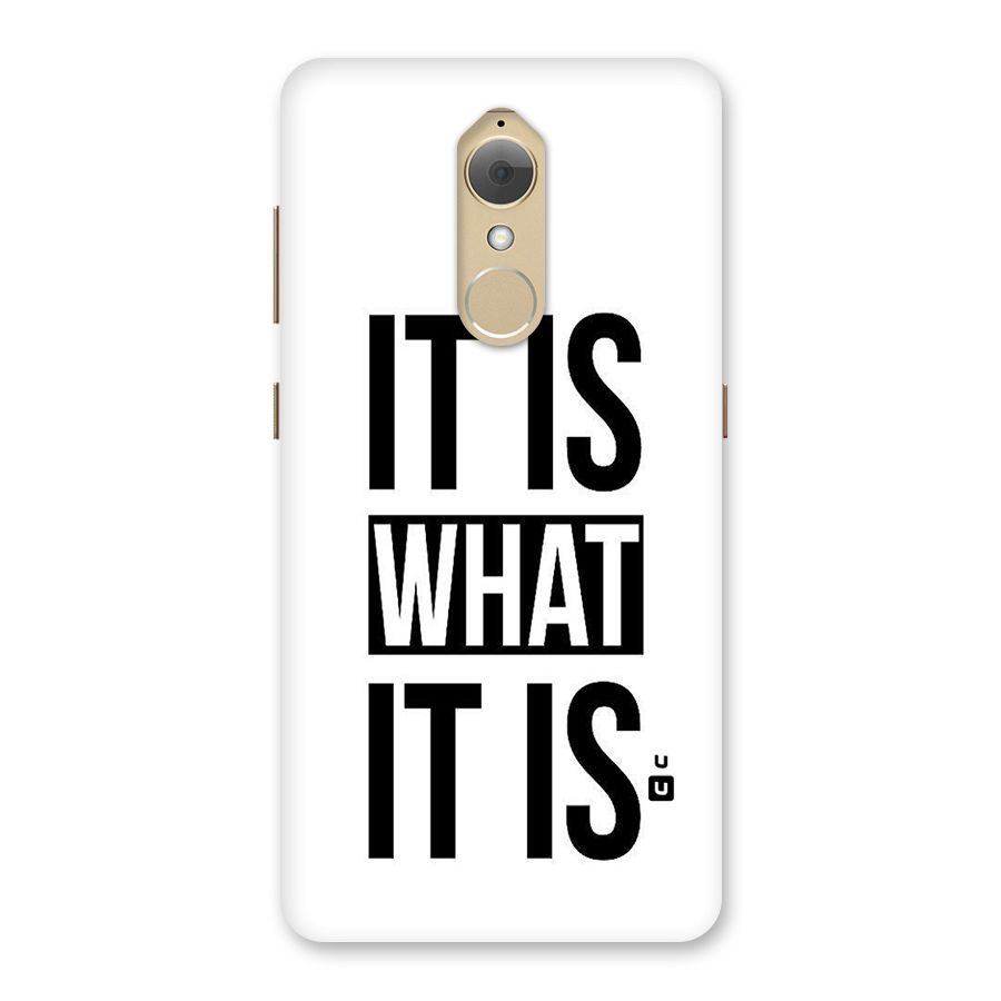 Itis What Itis Back Case for Lenovo K8