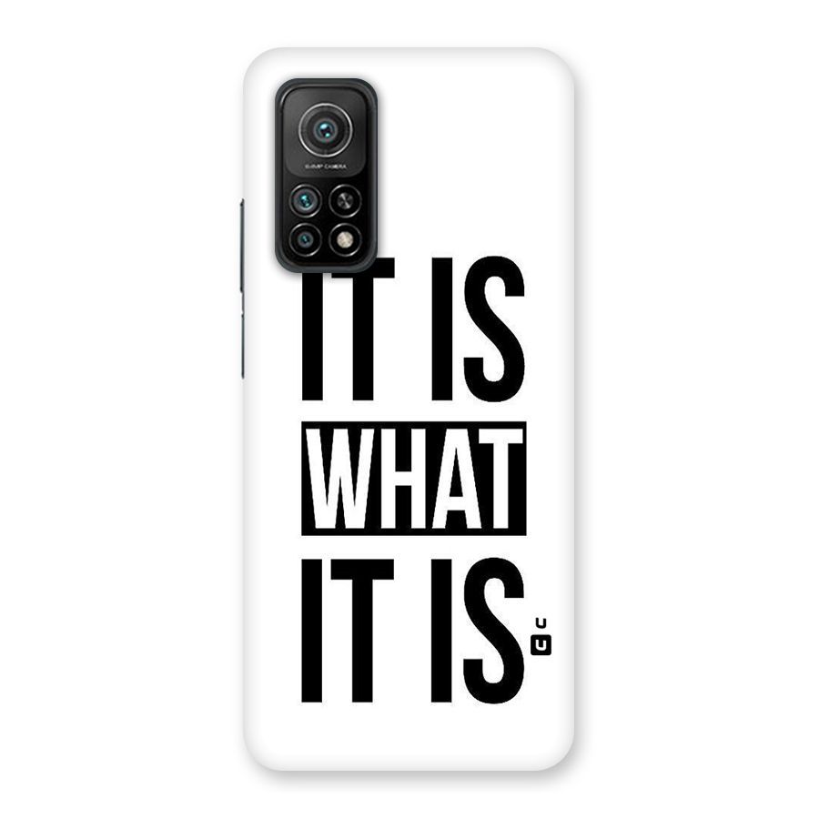 Itis What Itis Back Case for Mi 10T 5G