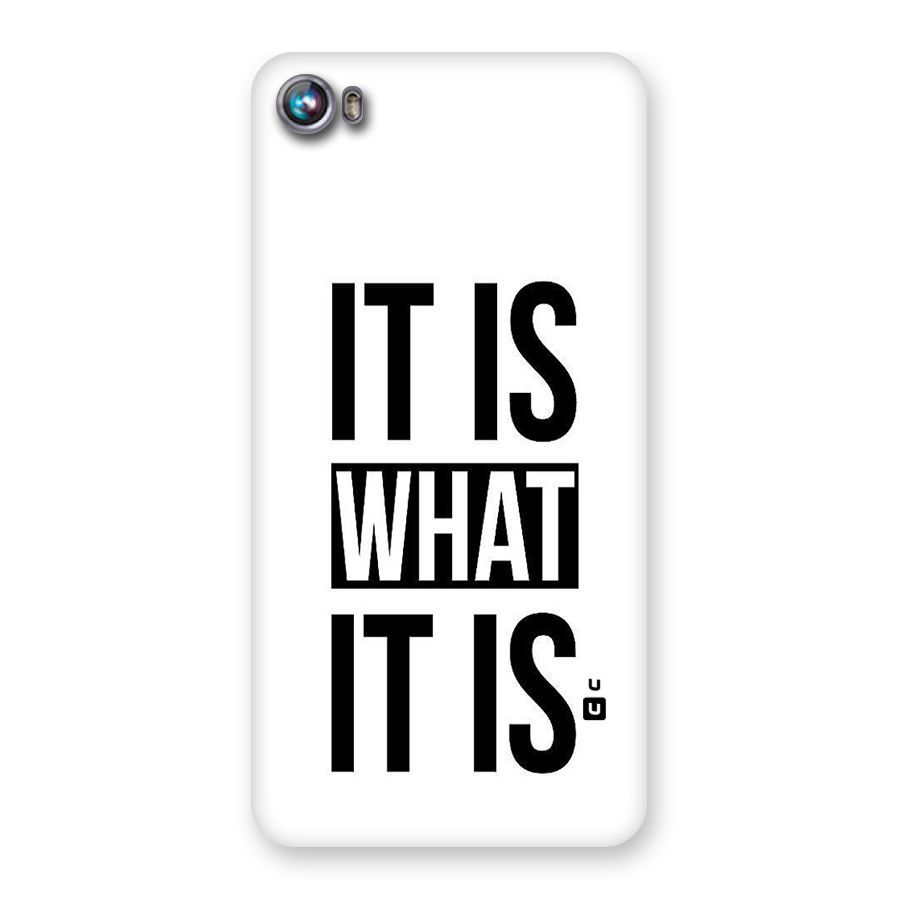 Itis What Itis Back Case for Micromax Canvas Fire 4 A107